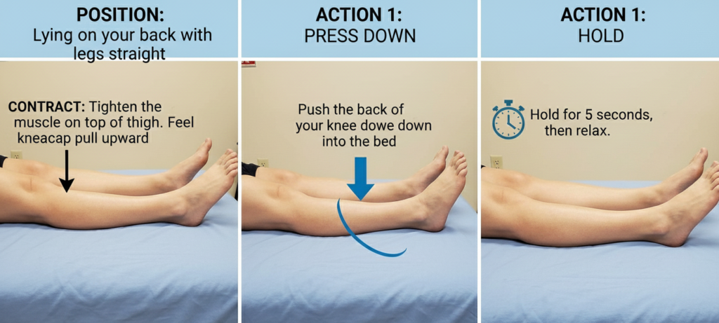 Quad Sets (Knee Presses)